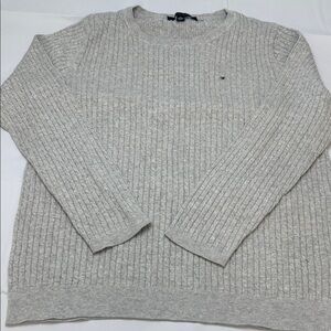 Tommy Hilfiger Men's Light Gray Crewneck Sweater
